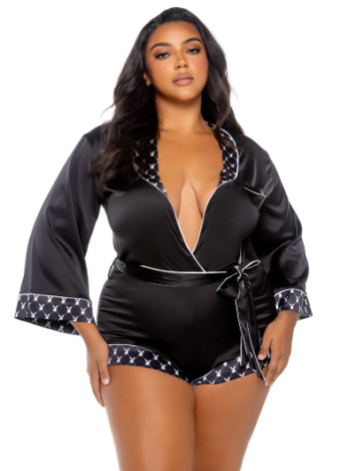 Playboy Bunny Smoke Loung Romper - PBLI151