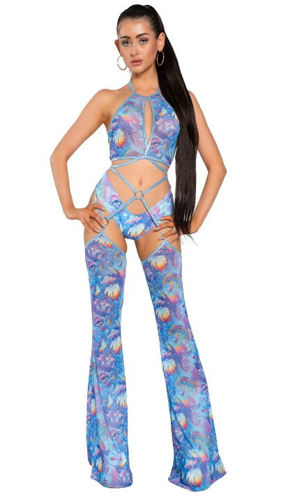 Spandex Short - JR163 Mystic Mushroom