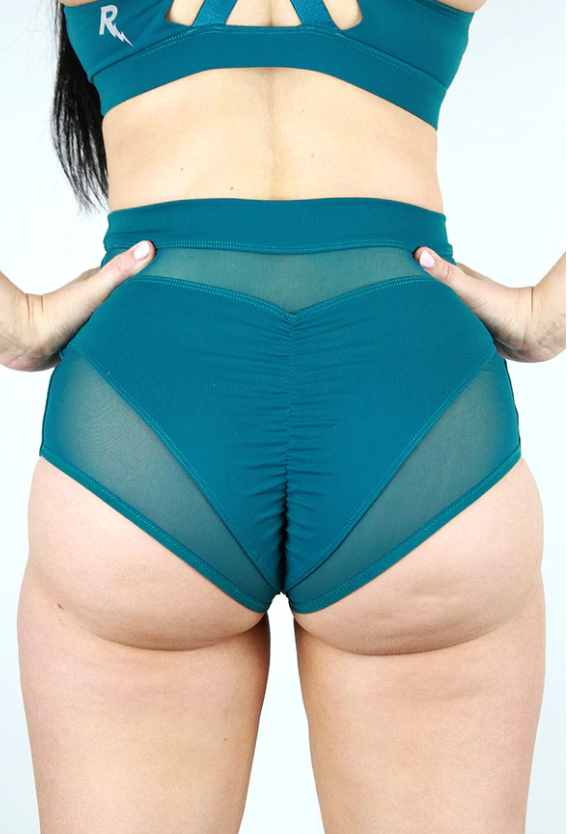Rarr Maddox Super High Waist Short - Emerald
