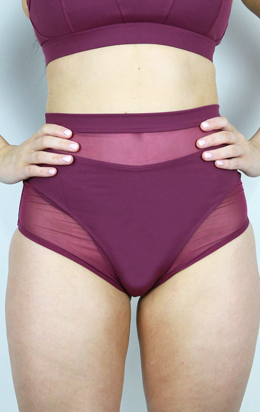 Rarr Maddox Super High Waist Short - Plum