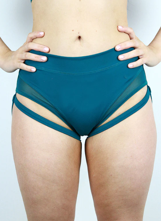 Rarr Maddox Low Waist Garter Short - Plum