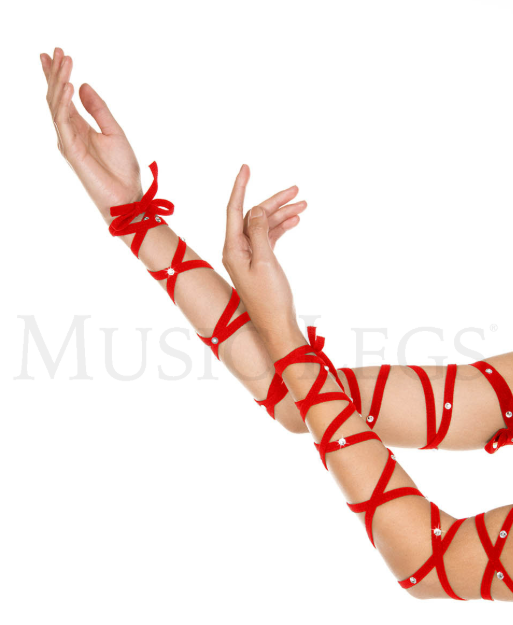 Music Legs Rhinestones Arm Wraps ML34006