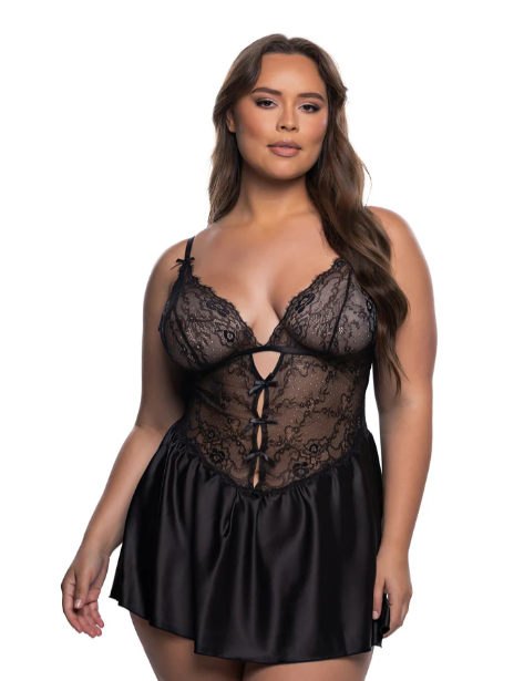 Paradise Dream Babydoll 2-Piece Set - LI838 Green