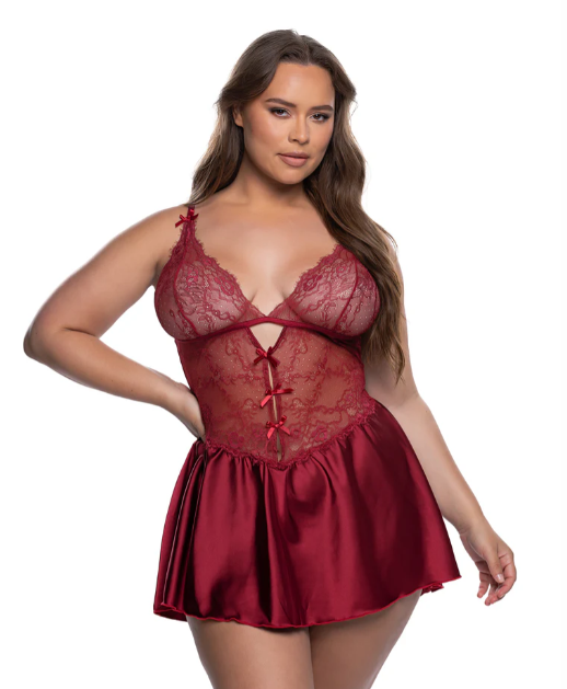 Paradise Dream Babydoll 2-Piece Set - LI838 Green