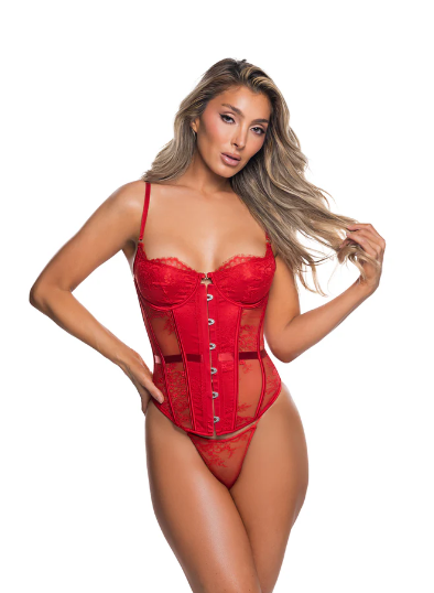 Essentials Lace Corset - LI853 Black