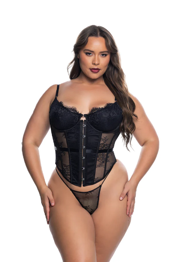Essentials Lace Corset - LI853 Black