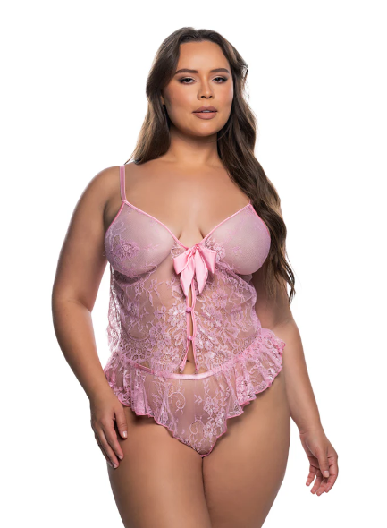 Lace Essentials Cami 2-Piece Set - LI868 Pink