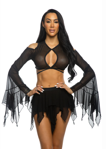 Mesh Flow Skirt - Pink JR166