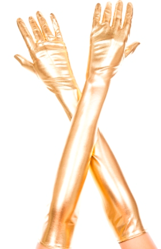 Music Legs Metallic Opera Length Gloves ML457