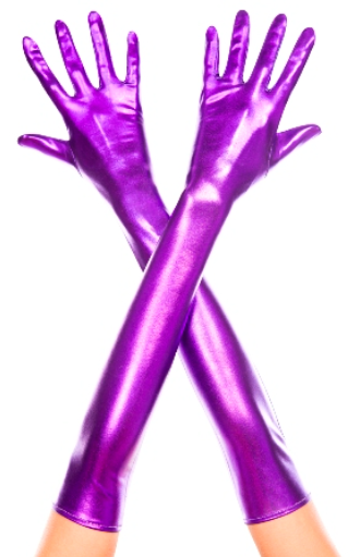 Music Legs Metallic Opera Length Gloves ML457