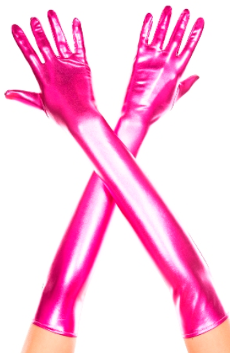 Music Legs Metallic Opera Length Gloves ML457