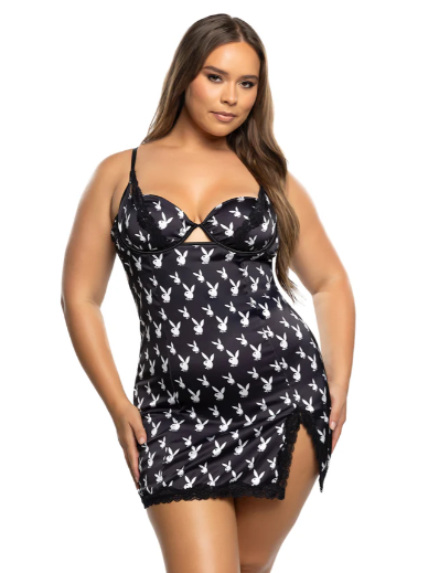 Playboy Lounge Bunny Chemise - PBLI198