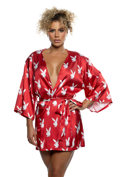 Playboy Chill Bunny Robe - PBLI196 Black