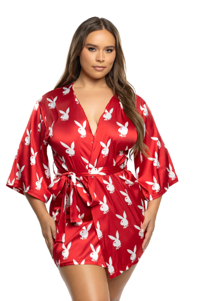 Playboy Chill Bunny Robe - PBLI196 Black