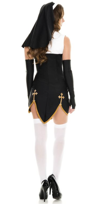 Music Legs Lingerie Bad Habit Nun - ML70259