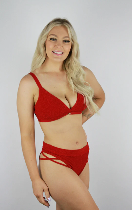 Rarr Glitteratti Booty Short - Red