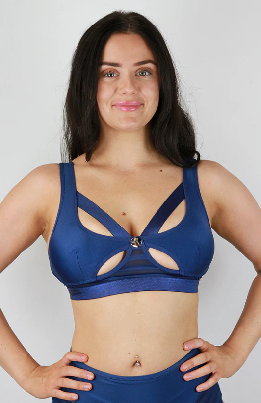 Rarr Alexis Butterfly Bralette - Navy