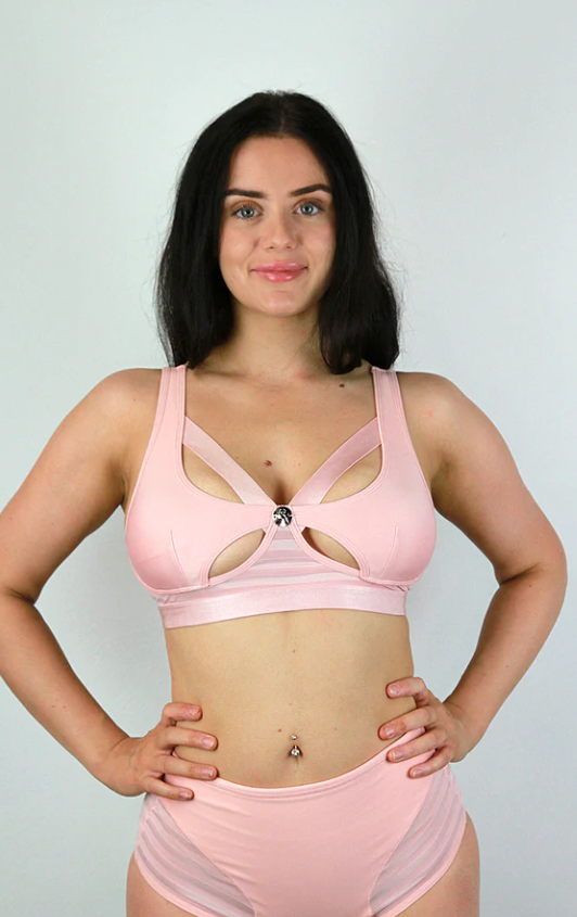 Rarr Alexis Butterfly Bralette - Pink