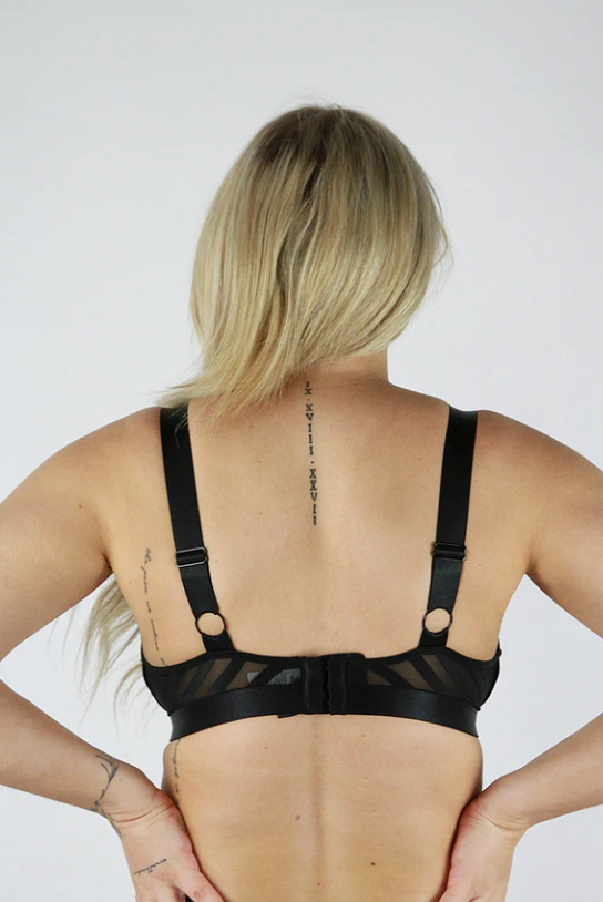 Rarr Alexis Butterfly Bralette - Black