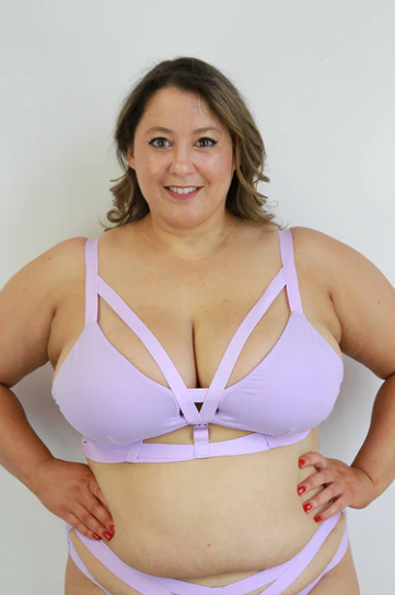 Rarr Luxe Strappy Bralette - Liliac