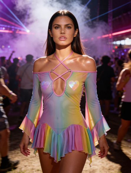 Flow Dress - JR261  Pastel
