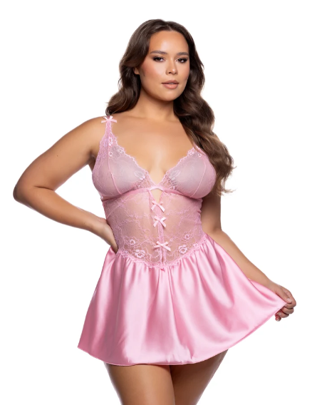 Paradise Dream Baby doll 2pc Set - LI838 Navy