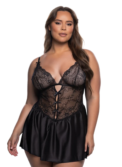 Paradise Dream Baby doll 2pc Set - LI838 Navy