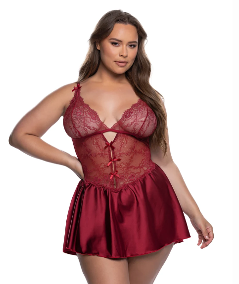 Paradise Dream Baby doll 2pc Set - LI838 Navy