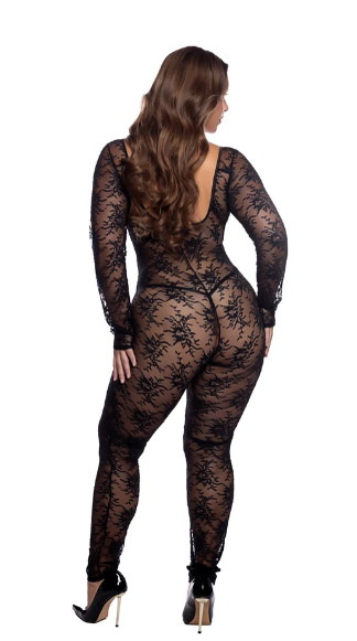 Caped Lace Bodysuit - LI1176