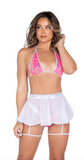 Sheer Mesh Skirt - Baby Pink 6010