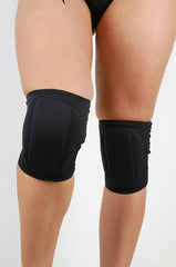 Rarr Vinyl Neoprene Grip Knee Pads - Black