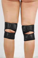 Rarr Velcro Grip Knee Pads Gel Dot - Black