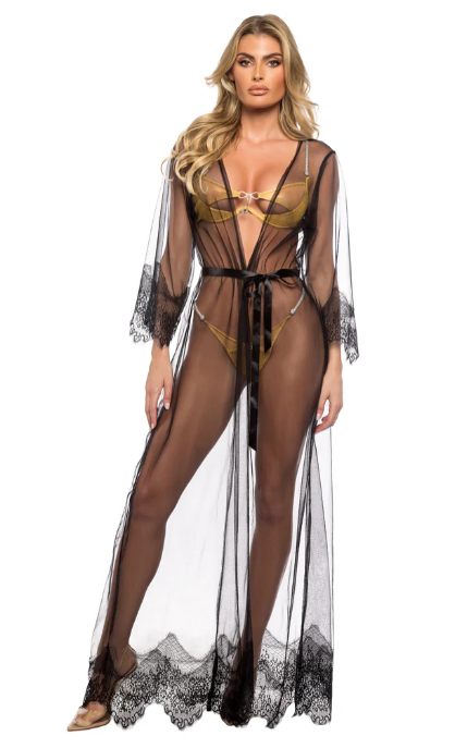 Daydream Maxi Robe - Black LI766