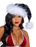 Vinyl & Faux Fur Santa Hat - C201