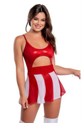 Candy Cane Mesh Skater Skirt - CH336