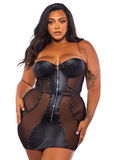 Lust & Leather Dress - Ll703