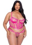 Bubblegum Heart 2-Piece Bustier Set - LI622