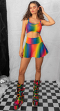 Rainbow Mesh Shrug - FE215