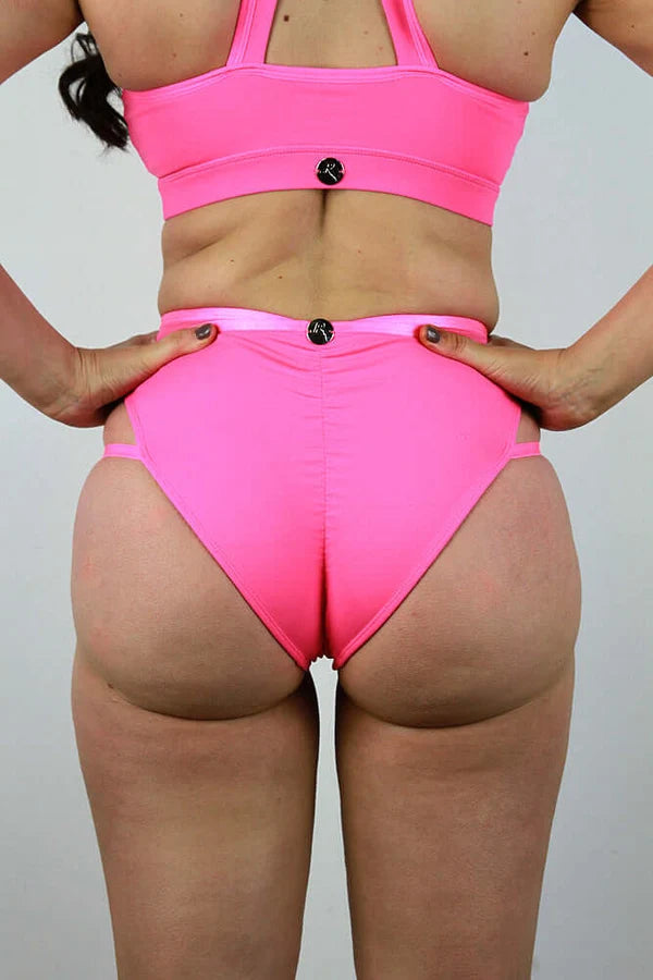Sienna Low Waist Strap Short - Pink