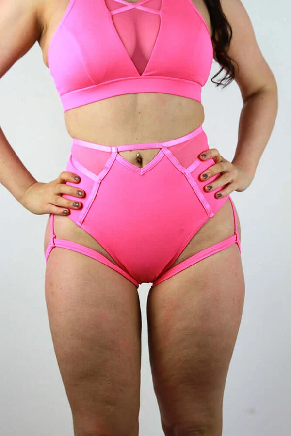 Sienna Super High Waist Short - Pink