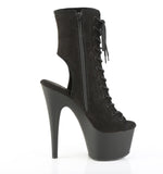 ADORE-1016  Black Faux Suede/Black Matte