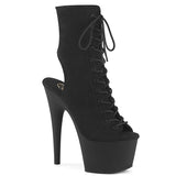 ADORE-1016  Black Faux Suede/Black Matte