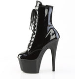 ADORE-1020BLG  Black Patent-Blue Glitter/Black