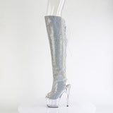 ADORE-3019C-RS  Silver AB RS-Faux Suede/Clear