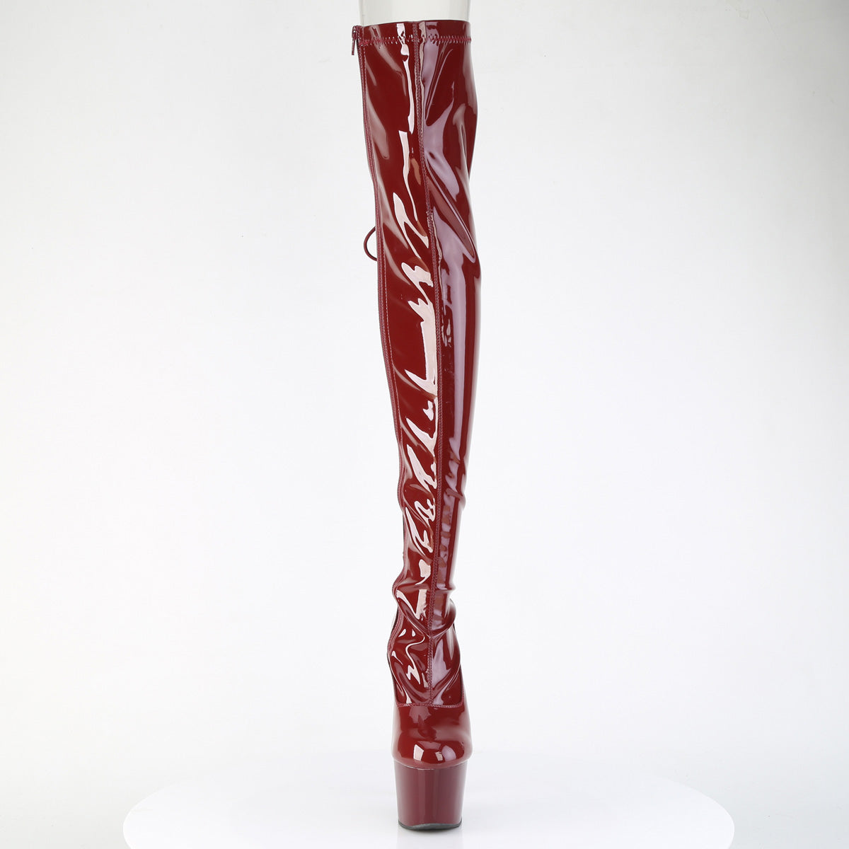 ADORE-3063  Burgundy Stretch Patent/Burgundy