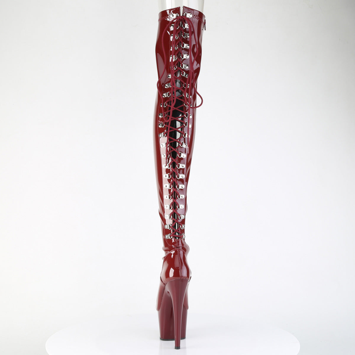 ADORE-3063  Burgundy Stretch Patent/Burgundy