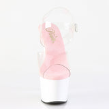 ADORE-708  Clear-Baby Pink/White