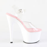 ADORE-708  Clear-Baby Pink/White