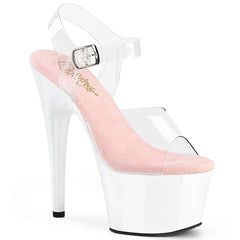 ADORE-708  Clear-Baby Pink/White