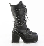 ASSAULT-117  Black Vegan Leather